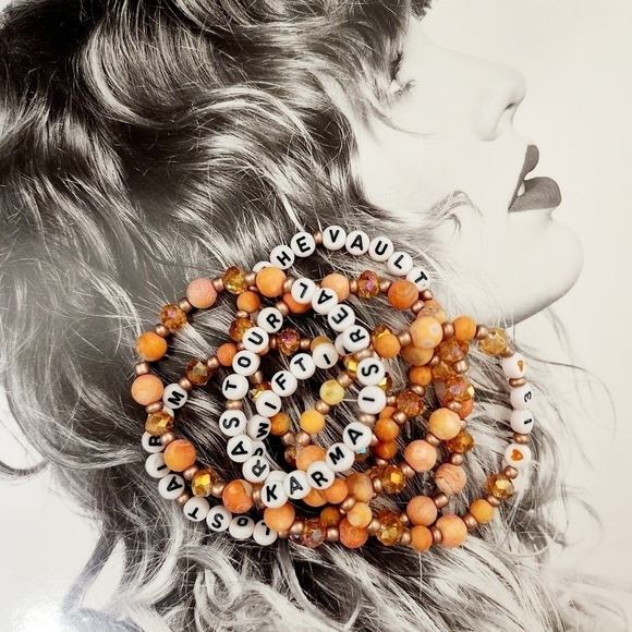 Taylor Swift Karma Lost Album Handmade Friendship Bracelets Set Of 6 - Picture 2 of 13